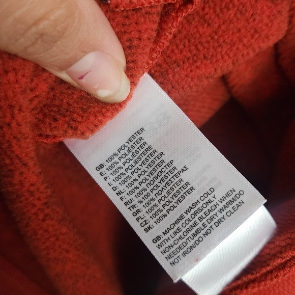 The North Face Knit Stitch Coat Pullover Hooded Sweater Snap Henley Fleece XS - Picture 12 of 12